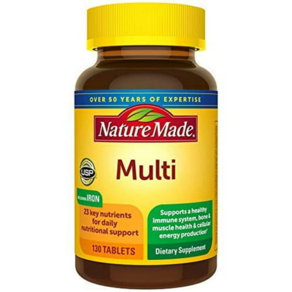 Nature Made Multivitamin with Iron Tablets 130Ct