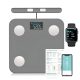 FITDAYS 8-Electrode Smart Scale: Full Body Composition Analyzer, 27 Metrics via Bluetooth Fitdays APP, 400lbs（FG2211LB-GREY）