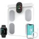 FITDAYS 8-Electrode Smart Scale: Full Body Composition Analyzer, 27 Metrics via Bluetooth Fitdays APP, 400lbs（FG2305ULB-White）